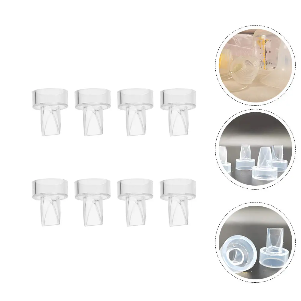 

8 Pcs Anti Backflow Valves Breast Pump Accessories Premium Silicone Safe Skin Durable Practical Manual Pump Compatible