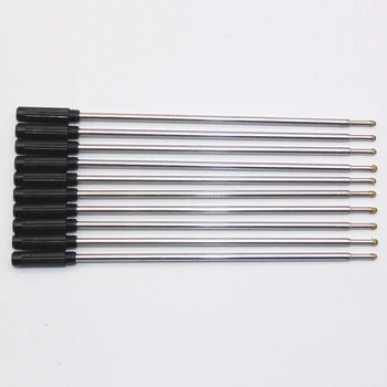 10pcslot tipo cruzado de bolígrafo recargador de bolígrafo especial recarga de bolígrafo de bolígrafo cartucho núcleo tinta recarga de tinta azul negro 11.6 cm