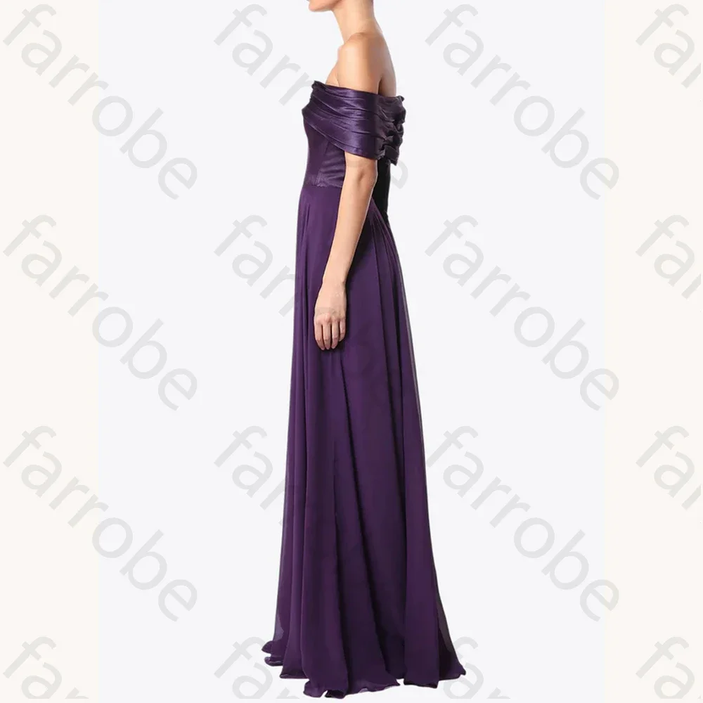 Customized Elegant Off-shoulder Chiffon Dress A-Line Evening Dresses Formal Exquisite High Quality Prom Party Gowns for Women