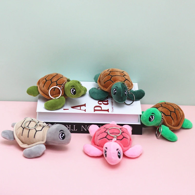 Cartoon Marine Animal Tortoise Doll Plush Toy Pendant Keychain Backpack Car Decoration Gift