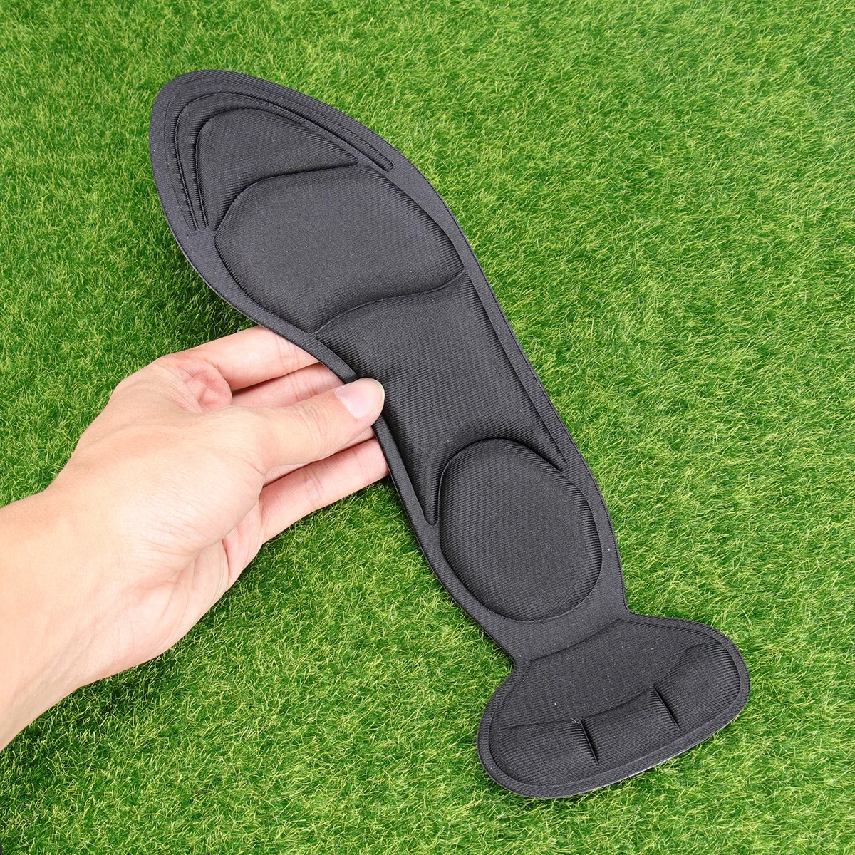 2 in 1 High Heel Insoles Pads Grips Sponge Inserts Foot Protector Black Alleviate Pressure Comfortable Walking