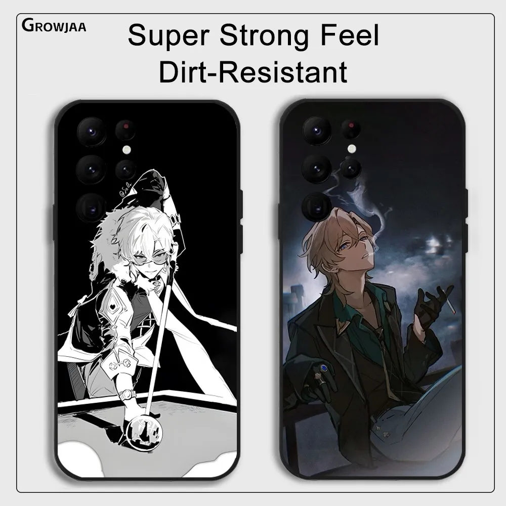 

Honkai Star Rail Aventurine Phone Case for Samsung Galaxy S24 Ultra S22 S23 Ultra S21 S20 5G Protective Silicone TPU Funda