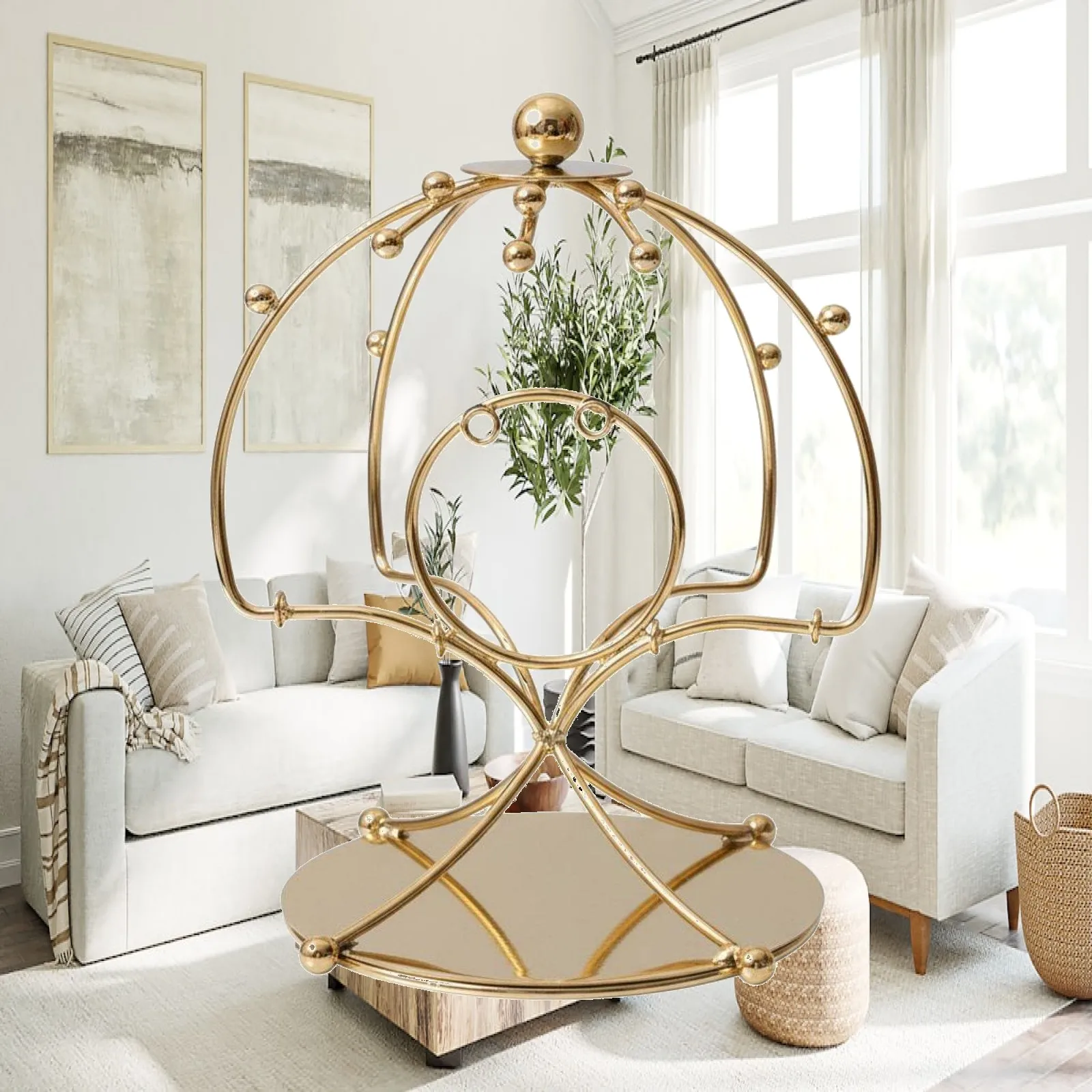 Fashionable Iron Display Stand for Traditional Hair Accessories Crown Tiara Jewelry Holder Bridal Boutique Showcase Rack