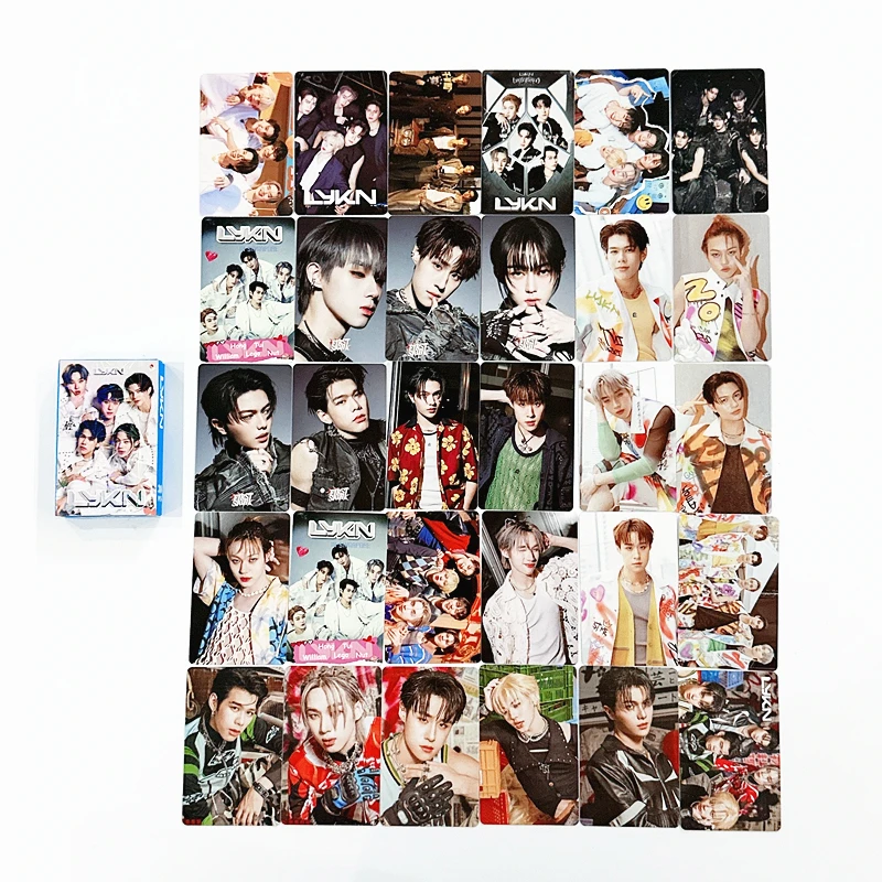 

30 Pcs/Set LYKN Thai Boyband Lomo Cards - Hong Tui William Lego & Nut Idol Holographic Photo Collection Fans Gift