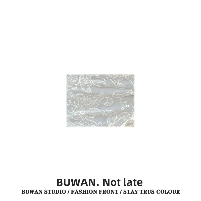 Korean Style High Waist Lace Short Pants with Belt Heavy Embellishment Wood Grain  Girls Spring Season Versatile Skirts