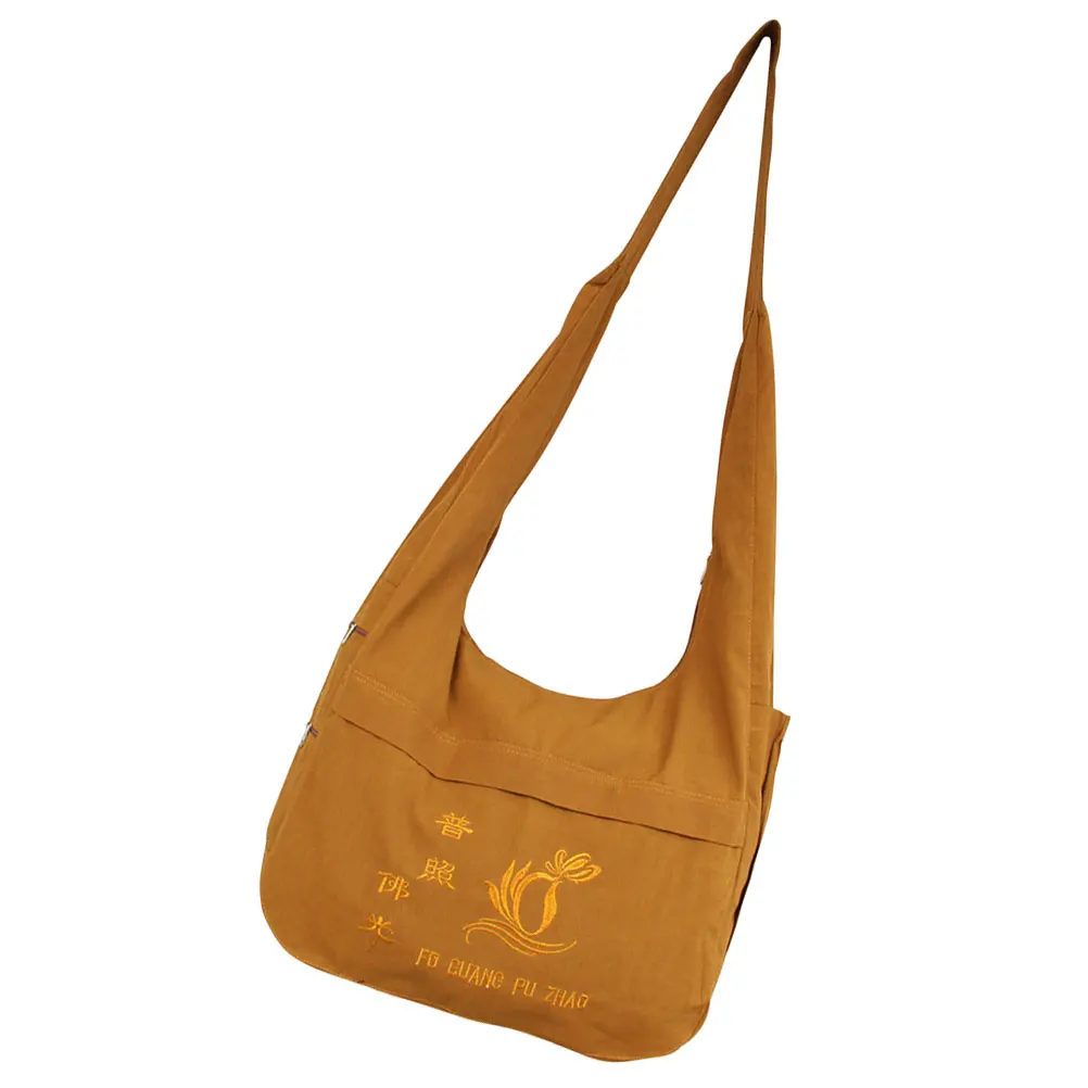 

Sling Scriptures Pouch Monk Bag Large Capacity Linen Crossbody Bag Daily Use Small Storage Organizer Sundries Container Gift