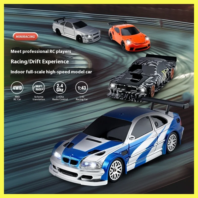 1/43 Upgrade Rc Car Mini Racing Cars Without Gyroscoperemote Control Drift 4wd Off-Road High-Speed Motor Vehicle Model Boy Toys