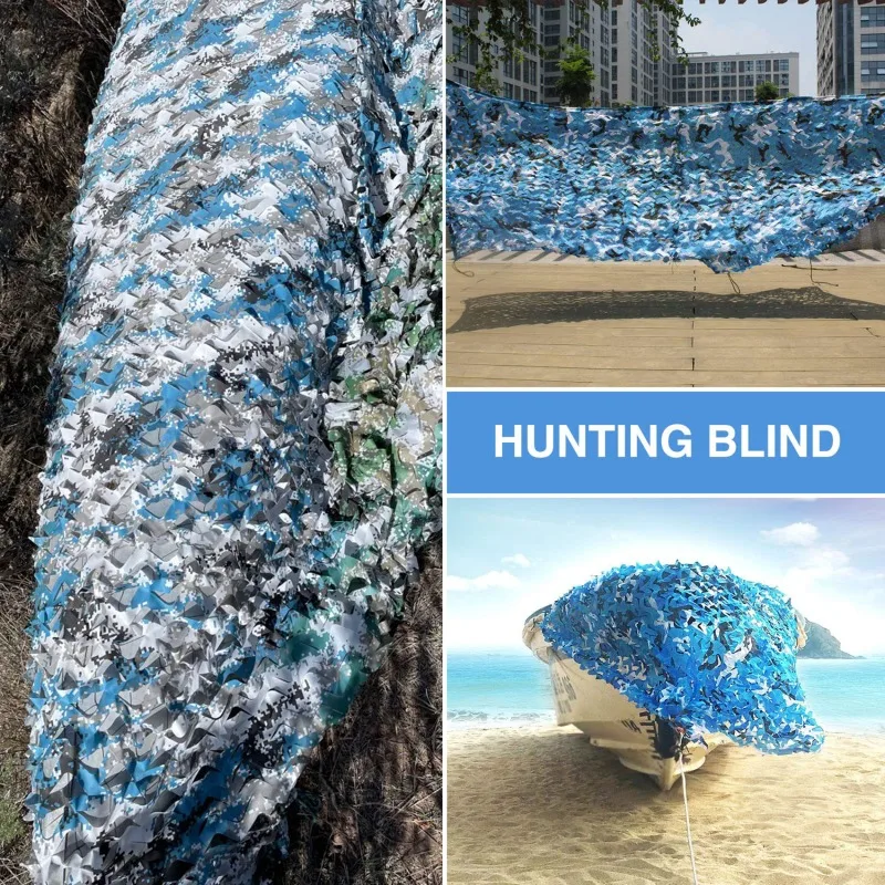 Auto-Zelt-Markise Schattennetz Schwarz Grün Blau Wald-Tarnnetz Jagd-Tarnnetz 2X2M 2X5M 3X3m 3X5M – Detail 13