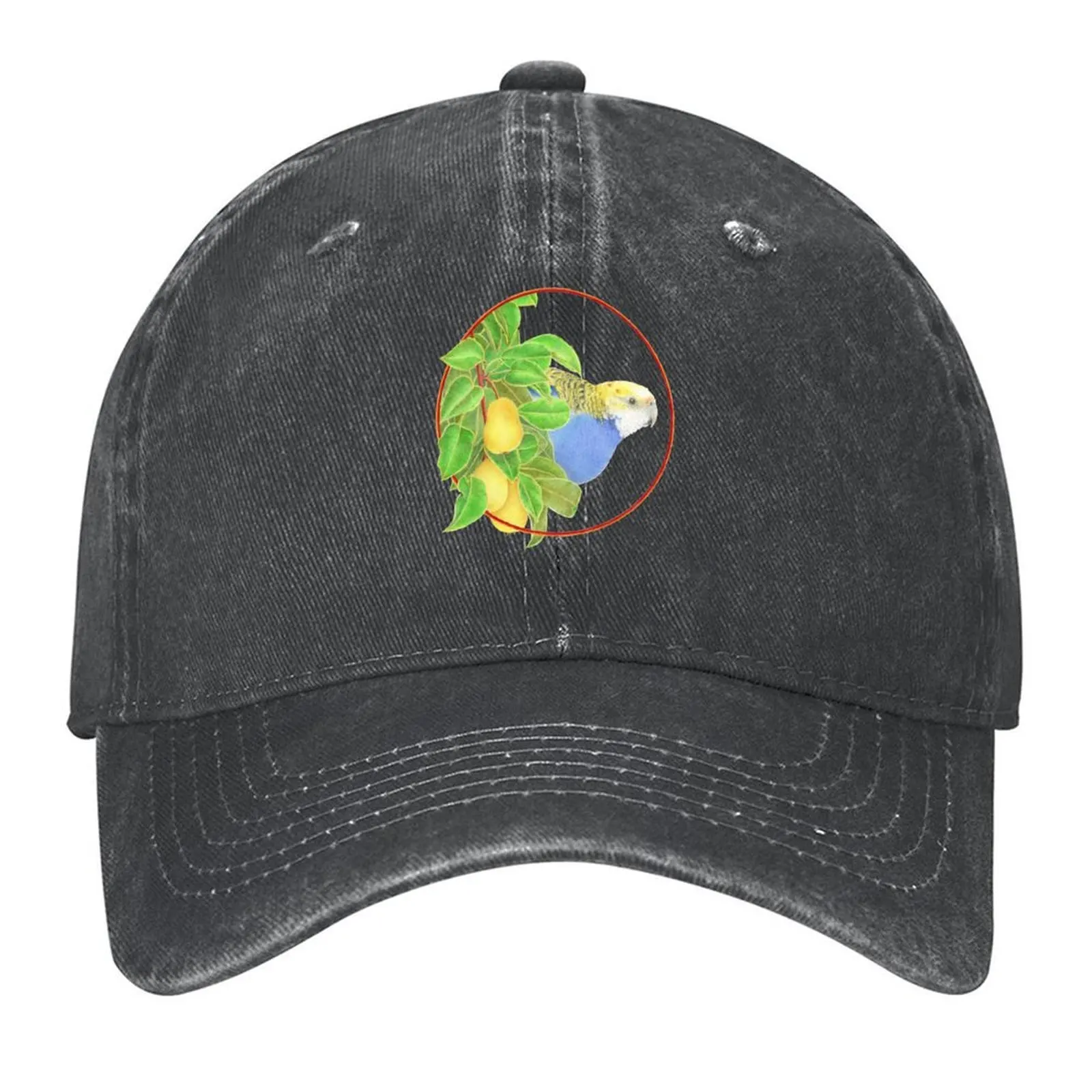 

Pale headed rosella in a pear tree circle. Baseball Cap Anime Hat Gentleman Hat Ball Cap hats for men Designer Man Women's