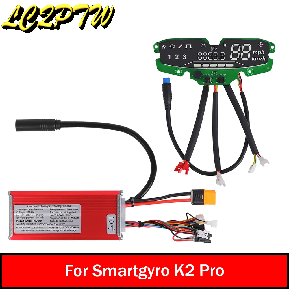 

Display Panel Motherboard Kit for Smartgyro K2 Pro Electric Scooter Accessories Parts Controller Dashboard with Connection Cable