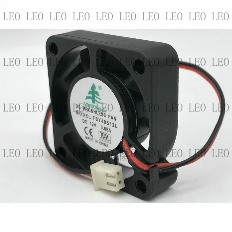 M 1pcs   For FONSONING 4010 FSY40S12L DC12V 0.05A 4CM 40*10MM silent cooling fan