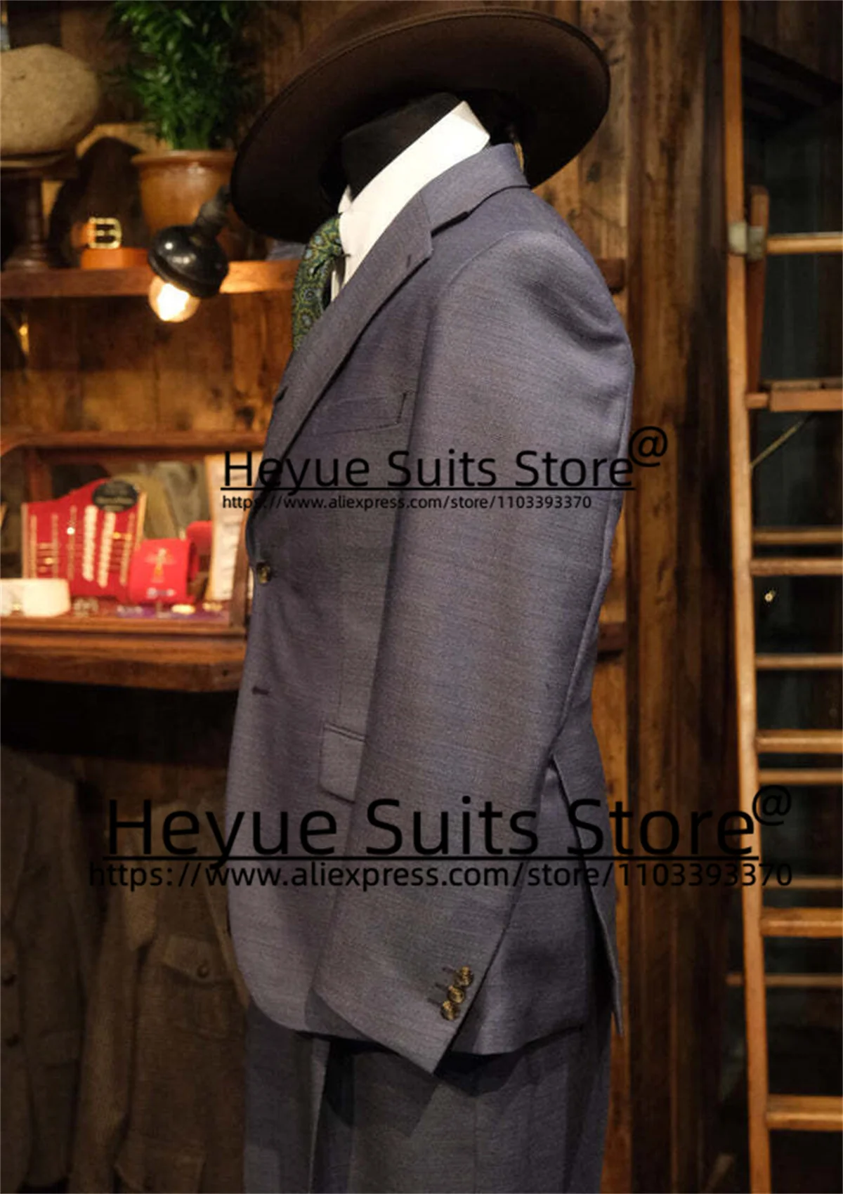 Classic Dark Gray 3Pcs Sets Formal Suits For Men Slim Fit Custome Notched Lapel Groom Tuxedos Business Male Blazer Costume Homme