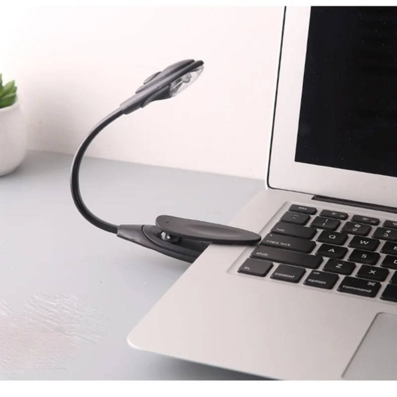 Mini Flexible Clip-on Bright Book Lamp Laptop LED Book Reading Lamp Travel Lamp Stonego Clip Table Lamp