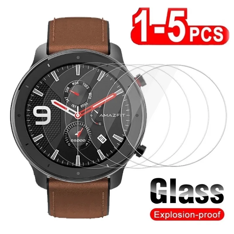 Tempered Glass for Amazfit GTR 47MM 42MM Verge Lite 2 3 Stratos 3 Amazfit T Rex Pro 2 Glass Screen Protector Film Foil