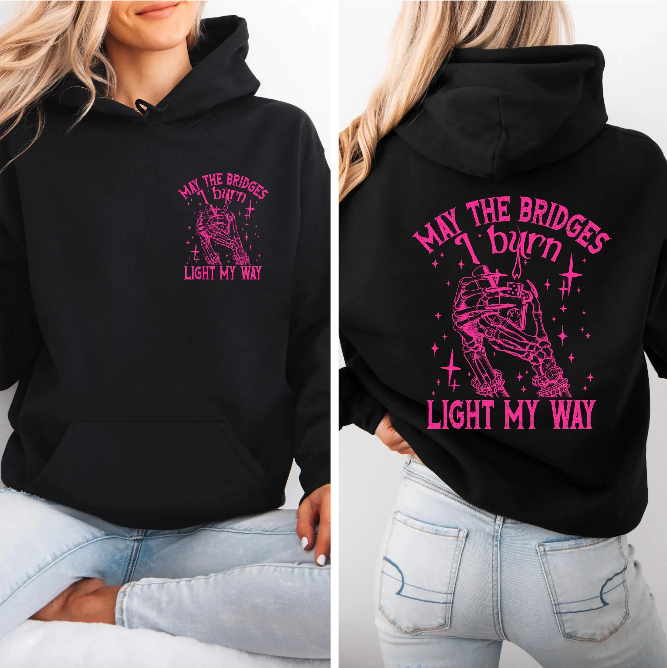 

Have The Day You Deserve Hoodie Dark Humor Hoodie Funny Halloween Hoodie Floral Skull Printed Pullover Y2k Ladies Clothes Tees