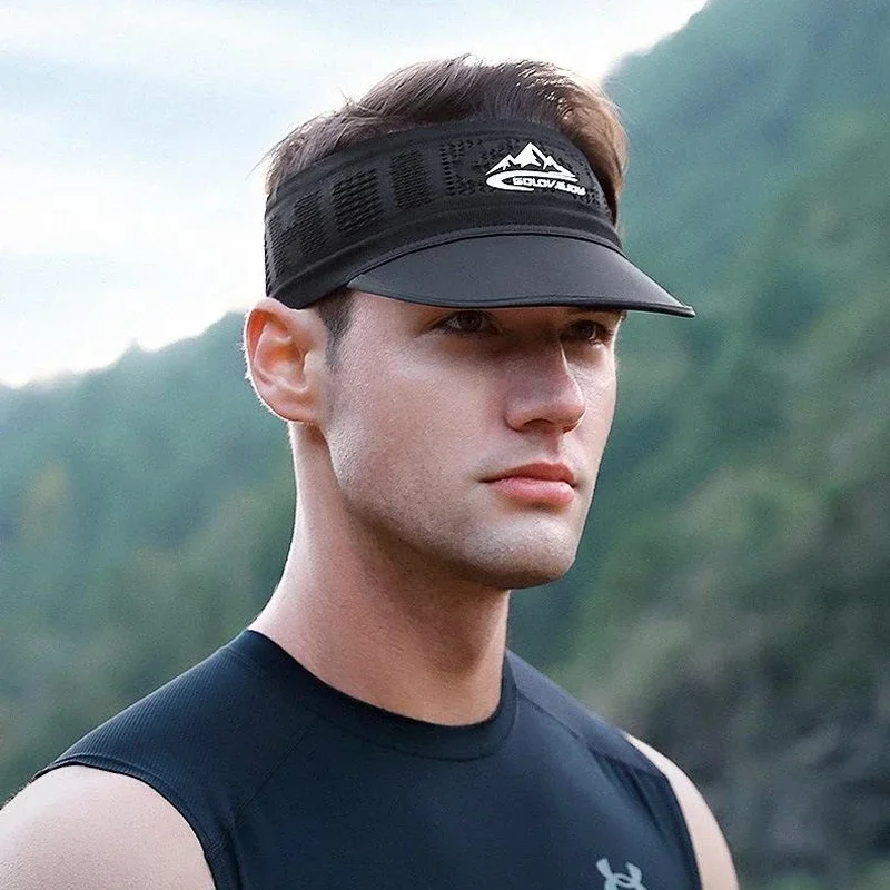 Summer Visor Cap Sunhat Breathable Sweat-absorbing Outdoor Sports Running Tennis Hair Band Headband for Men Women