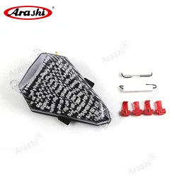 Arashi-luz trasera de freno 3 en 1 para YAMAHA, lámpara LED integrada, intermitentes, YZFR6, YZF-R6, YZF, R6, R, 6, 2006, 2007