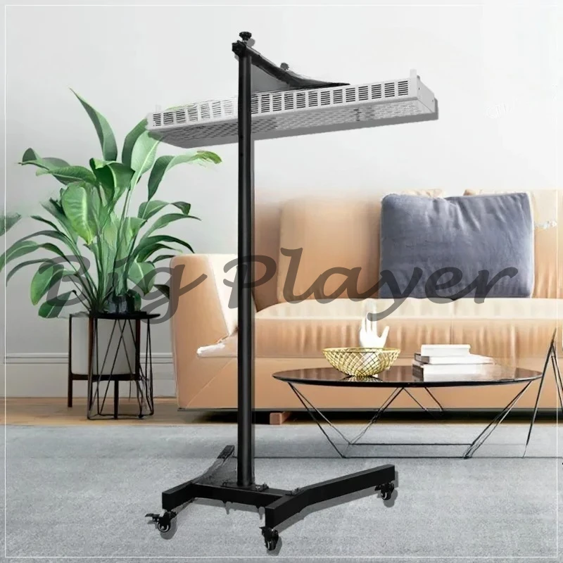 white Vertical Mobile Stand with Wheels Support Horizontal for Medium Red Light Therapy Panels