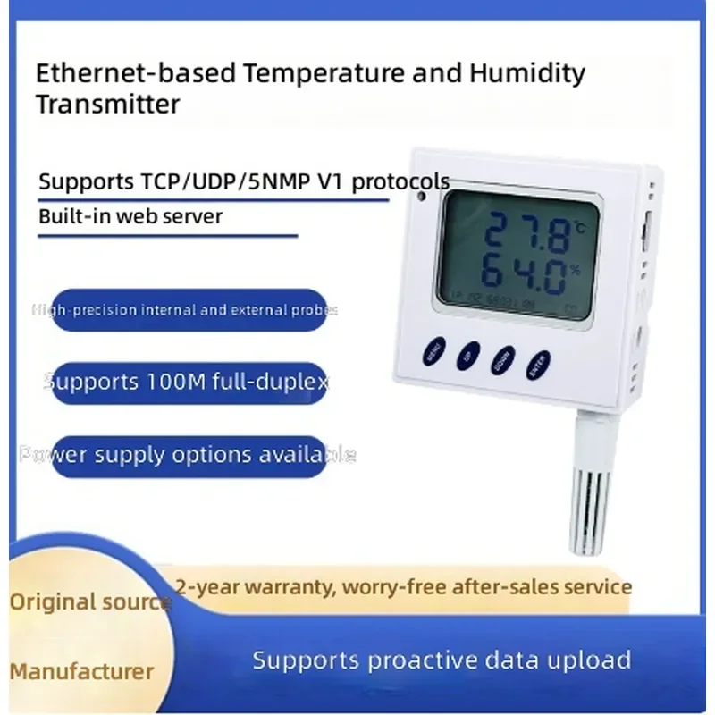 for SNMP Protocol Network Temperature and Humidity Sensor 30pcs Ethernet IP Inlet Probe Transmitter