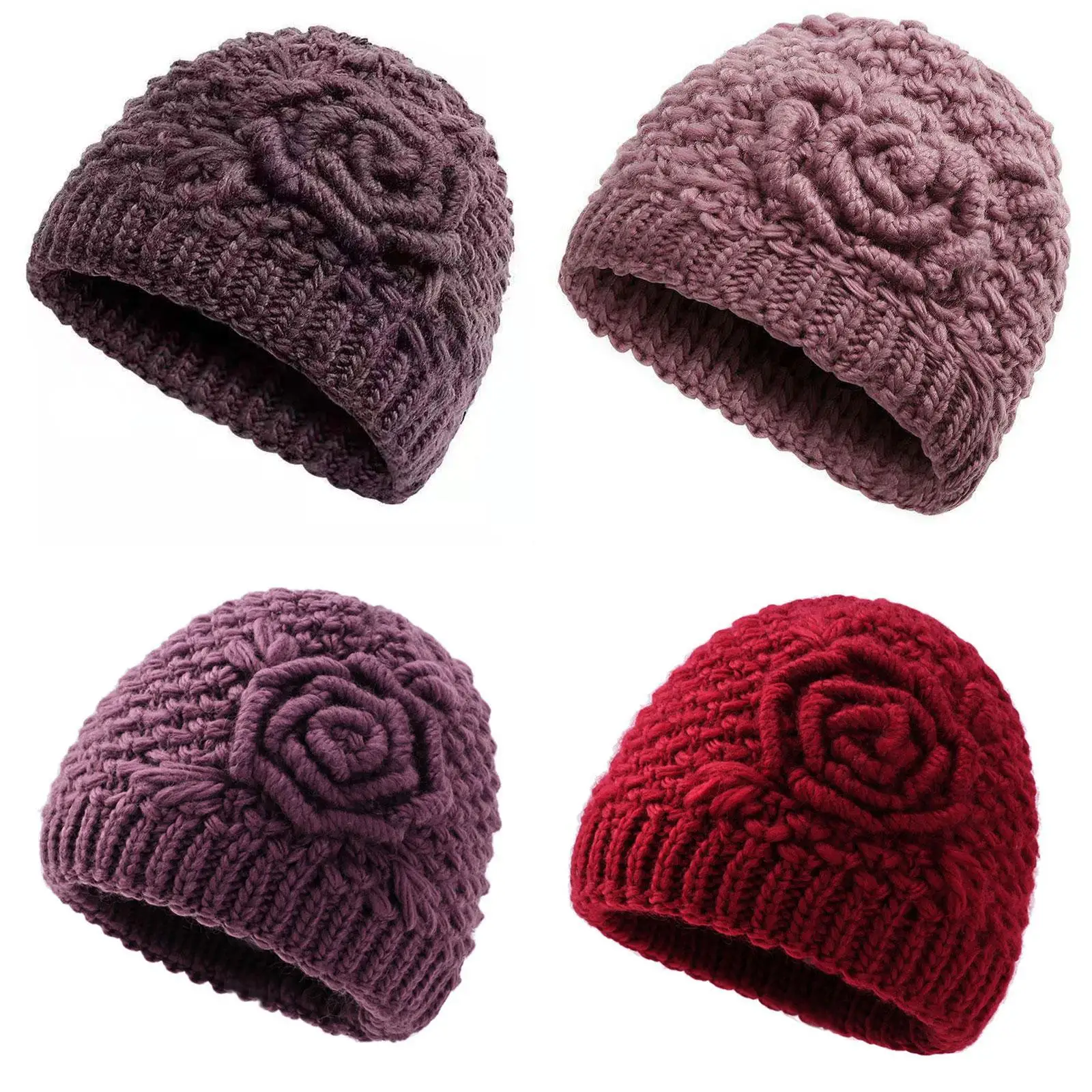 Autumn Winter Knit Beanie Trendy Knitted Hat for Climbing Skating Street