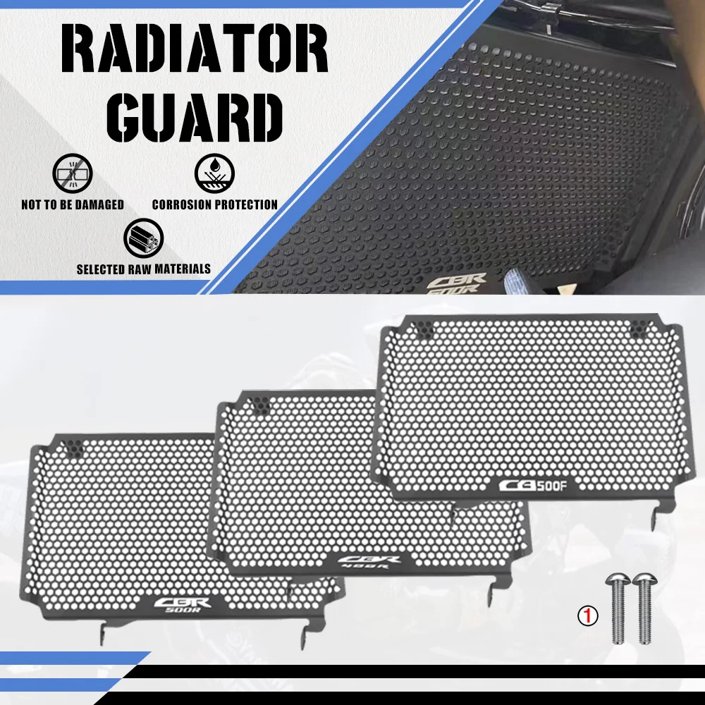 

2026 2025 2024 For Honda CBR500R CBR400R CB500F CB CBR 500R 500F 400R Motorcycle Radiator Guard Protection Grille Grill Cover