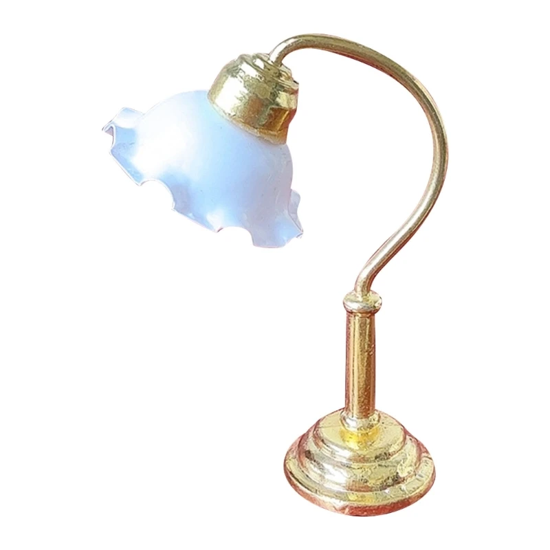 

1:12 Dollhouses Table Lamp Lampshade Figure Lighting Toy for Pretend Playset 15UB