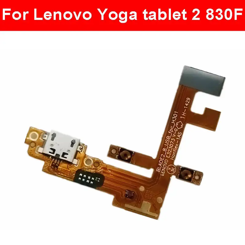  USB Charger Connector Flex Cable For Lenovo Yoga tablet 2 830F 8.0