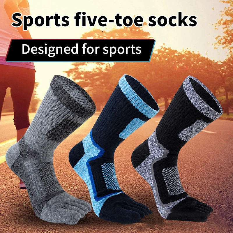 Toe Short Socks Sport Mesh Non-Slip Endurable Fitness Outdoor Basketball Travel 5 Finger Socks