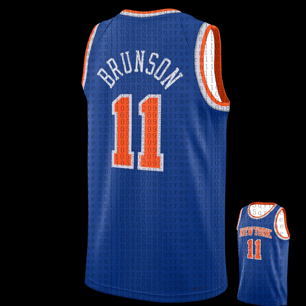 2026 Brunson # Camiseta de Basquete Masculina Especial com Secagem Rápida e Respirável, Conjunto Pai-Filho, Camiseta Regata para Fãs de Basquete dos EUA