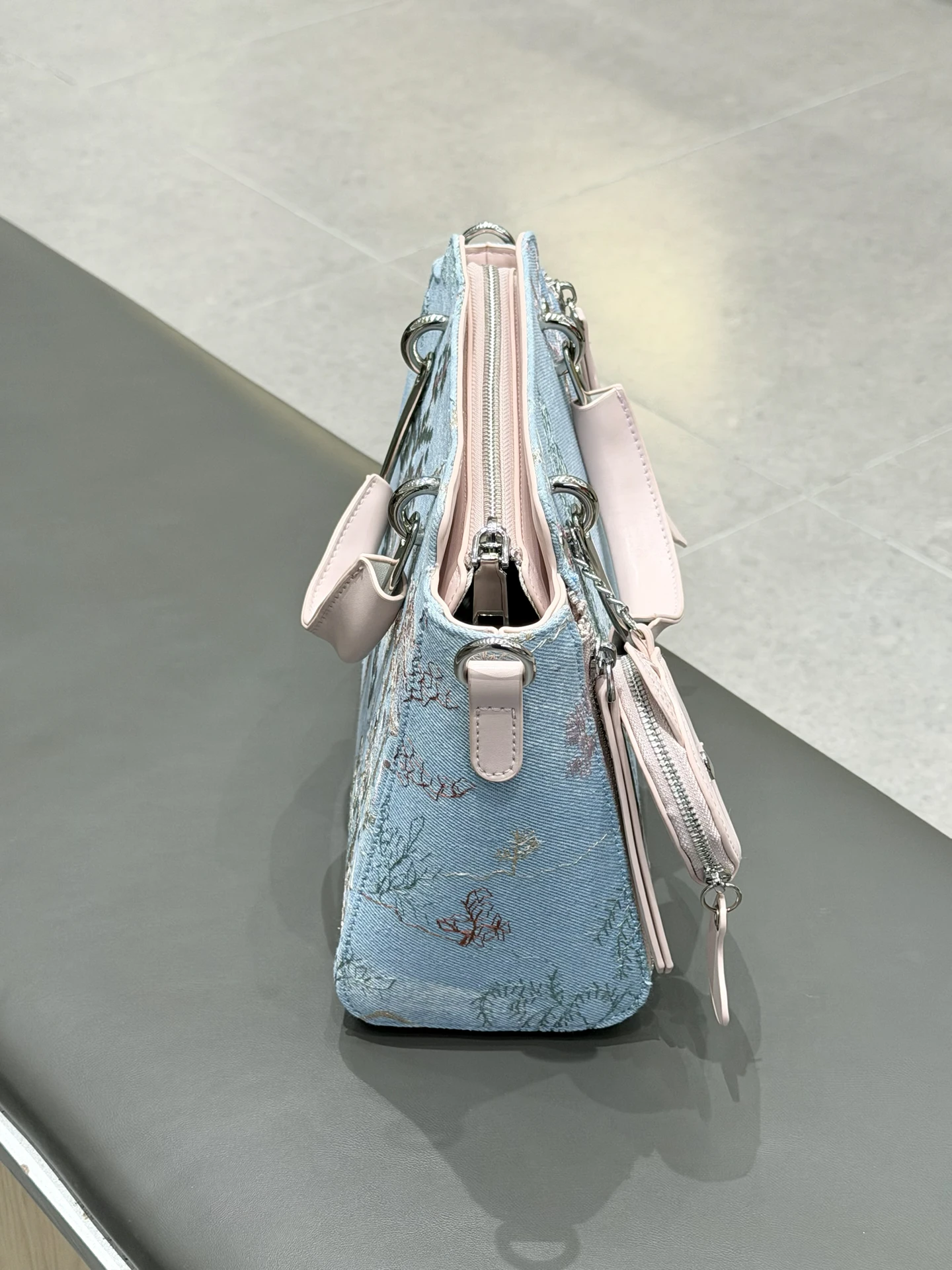 ele-monet-blue-embroidered-handbag-women's-crossbody-oulder-bag-sli-commuter-bag-ciyah-brand-cowhide-leather