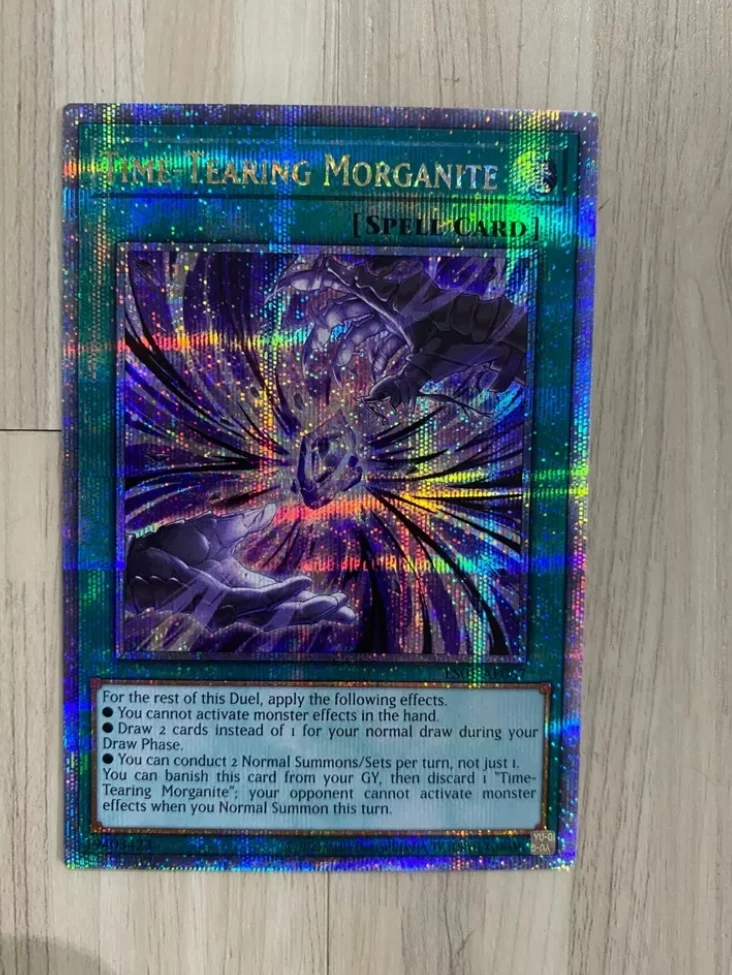 

Yugioh KONAMI Duel Monsters ES01-AE067 Time-Tearing Morganite 25th Quarter Century Secret Asian English Collection Mint Card