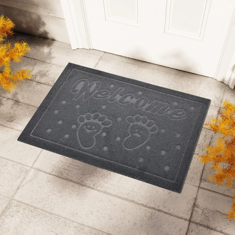 Stylish Personalized Rubber Door Mat -Non Slip,Durable Welcome Mat for Doors,Porches,and Bathrooms-Waterproof and Durable Carpet