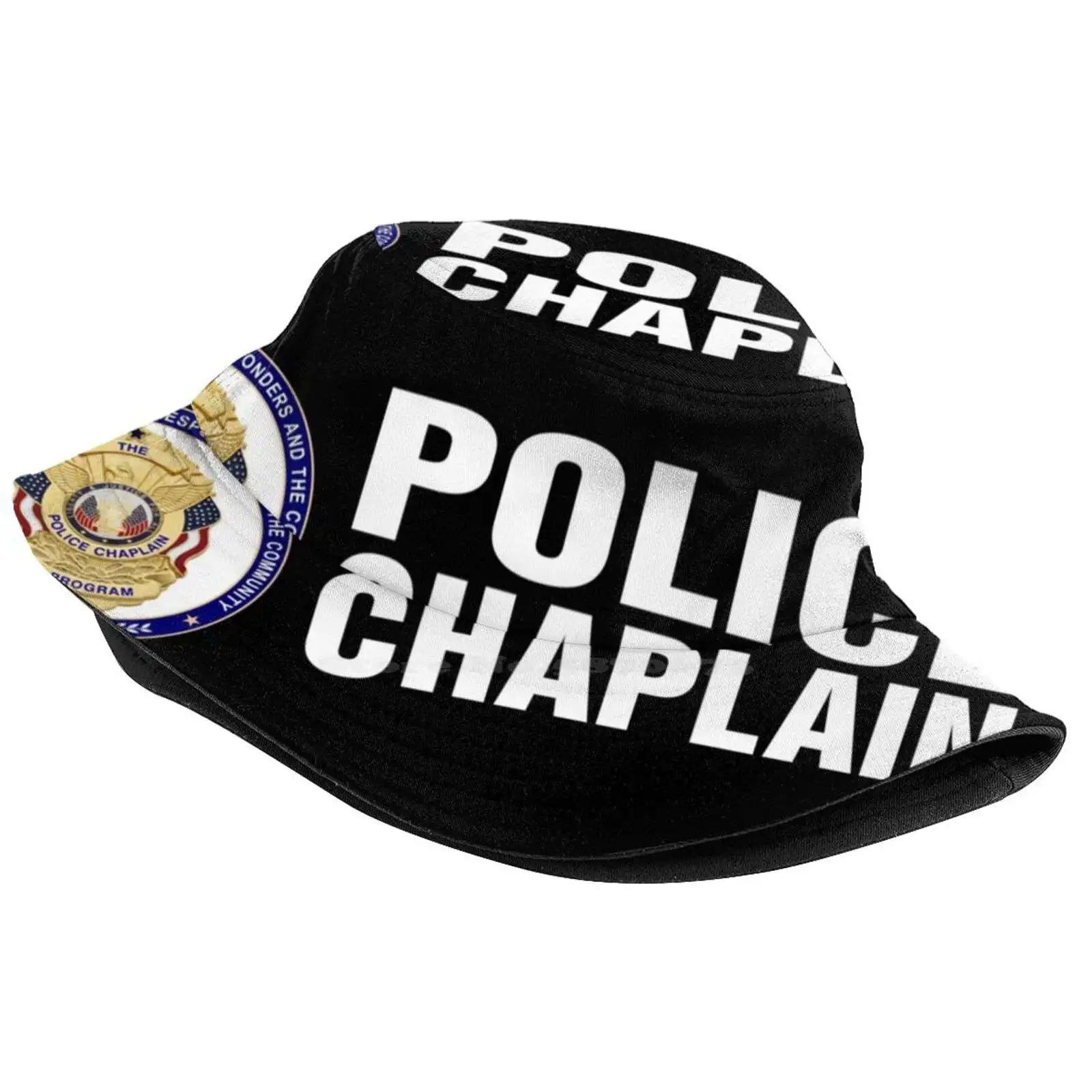 The Police Chaplain Program Sun Cap Fisherman Hat Bucket Hats Law Enforcement Fire Police Chaplain Clergy Cop