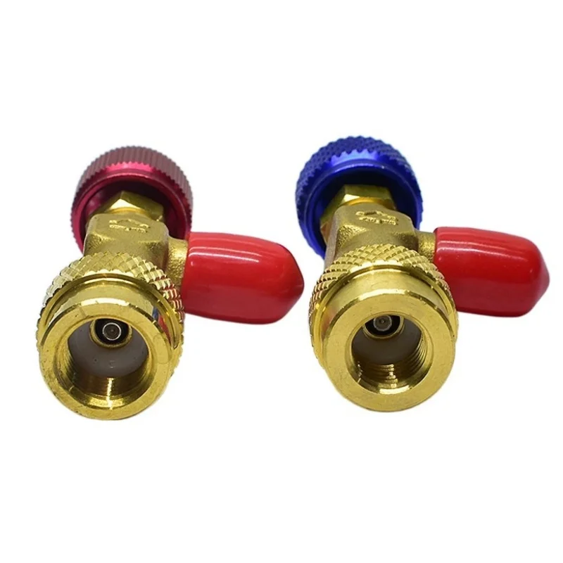 Acoplamento Fluorado Refrigerant Dosing Safety Valve, Ar Condicionado, Adaptador Rápido, Ferramenta Especial, R22, R410, 1pc