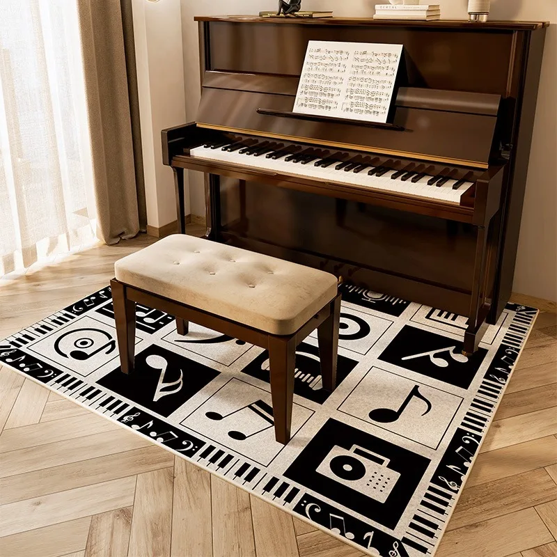 

Piano Floor Mats Shock-absorbing Sound Insulation Carpet Home Decoration Drum Dirt-resistant Non-slip Foot Mat Bedroom Rug Tapis
