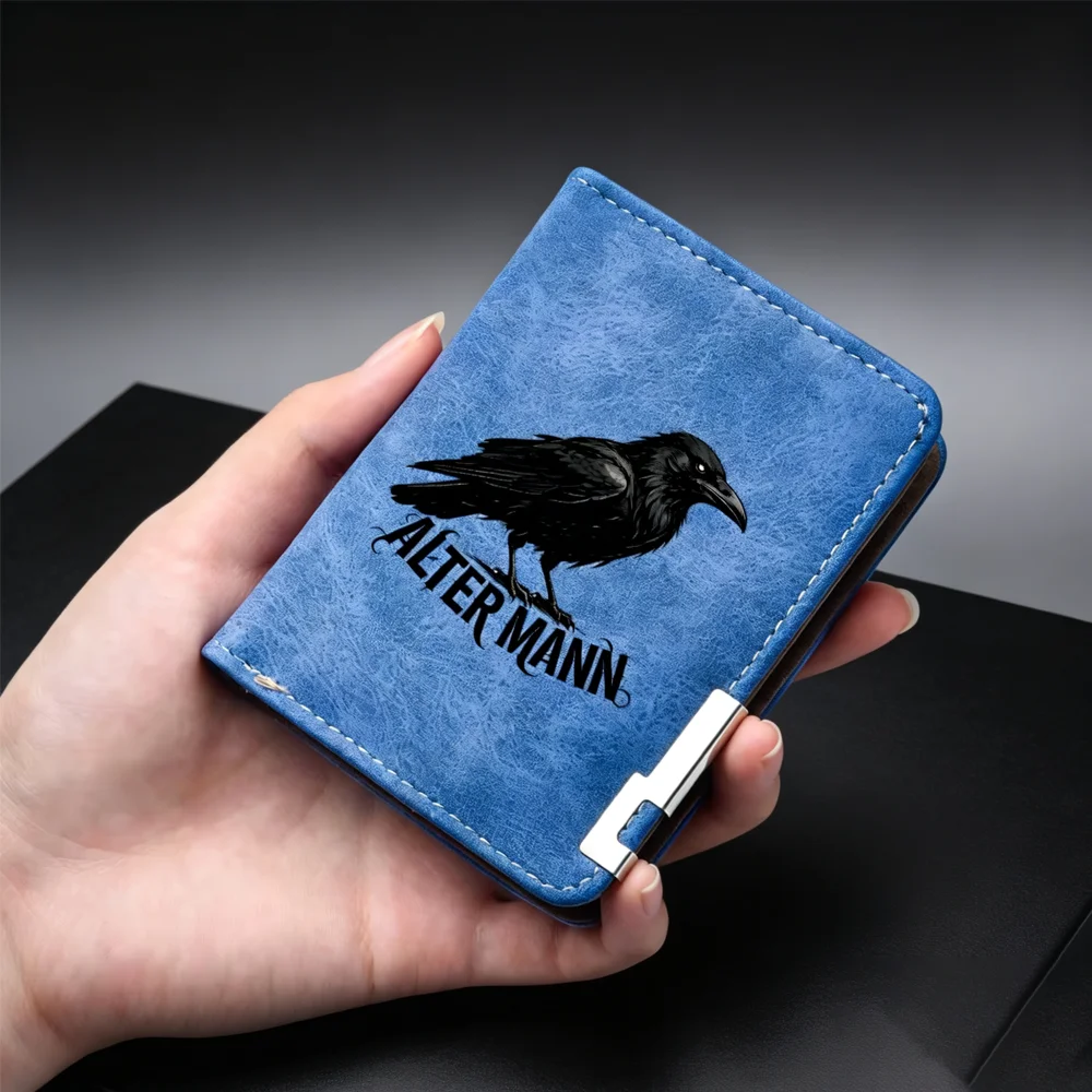 Men's Simple, Fashionable and Convenient PU Leather Short Wallet, with Multiple Card Slots and Credit Card Holder
