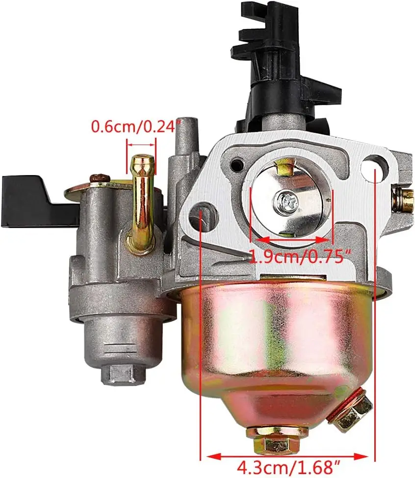 GX160 Carburetor for Honda GX 160 GX168 GX200 5HP 5.5HP 6.5HP Engine Water Pump Pressure Washer Mower 16100-ZH8-W51 Carb with 17