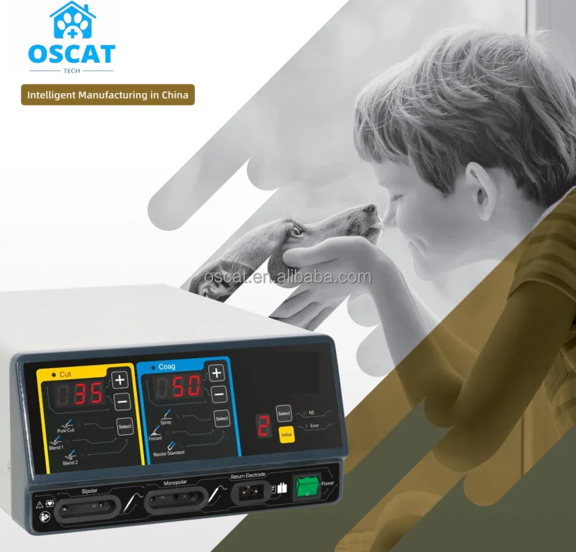 OSCAT Veterinary Equipment Portable Electrosurgery Unit ES-100-V 6 Working Modes, Lightweight