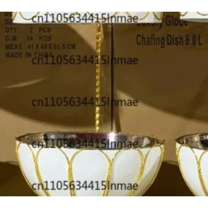 Elegant 8-liter Insulator, Hotel Buffet Food Insulator Set Wedding Tableware, Event Catering Equipment Luxury and