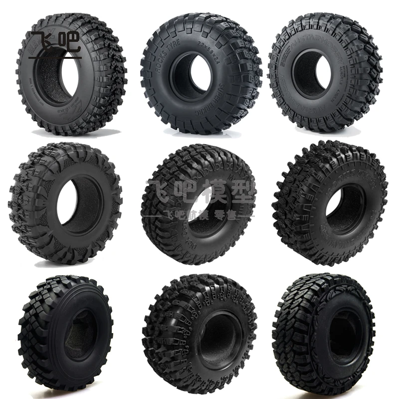 

1.9inch/2.2inch Tire Simulated Rubber Climbing Wheel for 1/10 RC Crawler Car Traxxas TRX4 Defender Bronco AXIAL SCX10 RC4WD D90