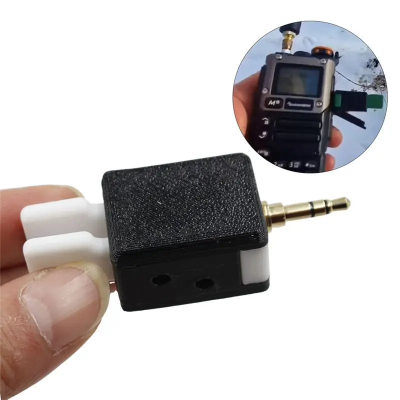 Y44A Double Paddle CW Key Double Automatic Key for K5 K6 Mobile Station Morse Code Practice Black