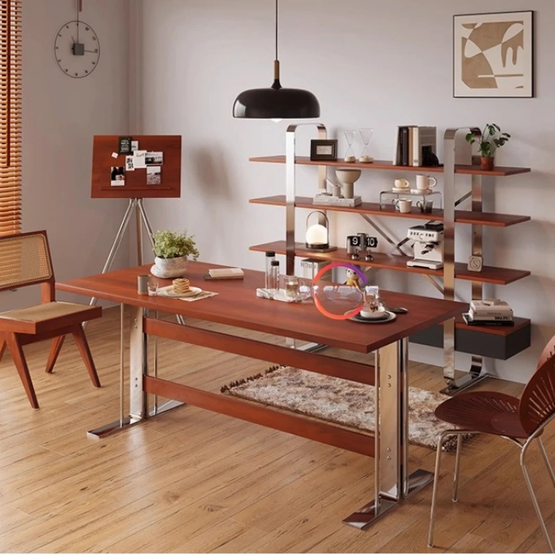 

Desk Modern Dining Tables Multi-functional Simple Work Kitchen Dining Tables Negotiation Metal Furniture La Mesa MHCZ