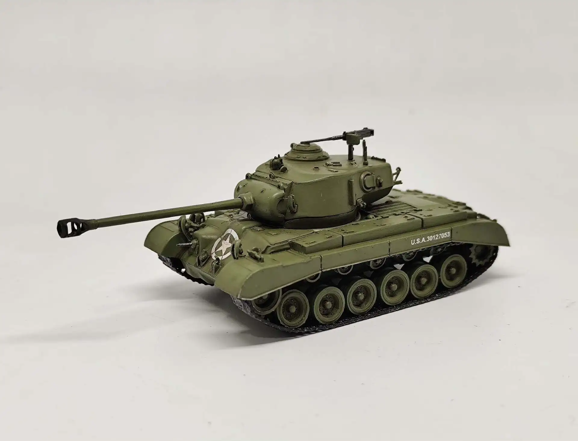 

Тяжелый танк T26E3/M26 "Pershing" армии США, масштаб 1/72, ручная работа, ручная покраска, готовая статическая декоративная модель.