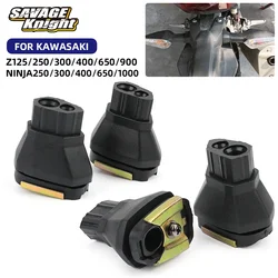 Poignée de support d'adaptateur de clignotant de moto, Kawasaki Z125, Z250, Z300, Z400, Z650, Z900, Ninalban125, 250, 300, 400, 650, ZX6R,Z1000SX, VERSYS X 300, Nouveau Poignée en caoutchouc pour clignotants