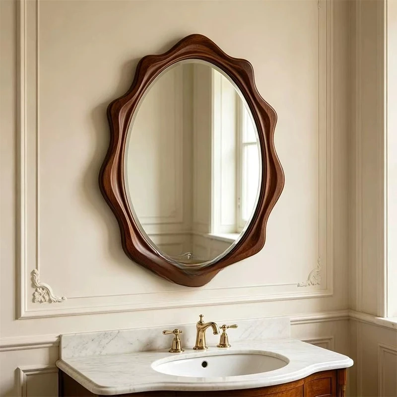 Dressing Table Luxury Mirror Modern Living Room Korean Style Aesthetic Mirror Nordic Makeup Spiegel Wand Living Room Decorations