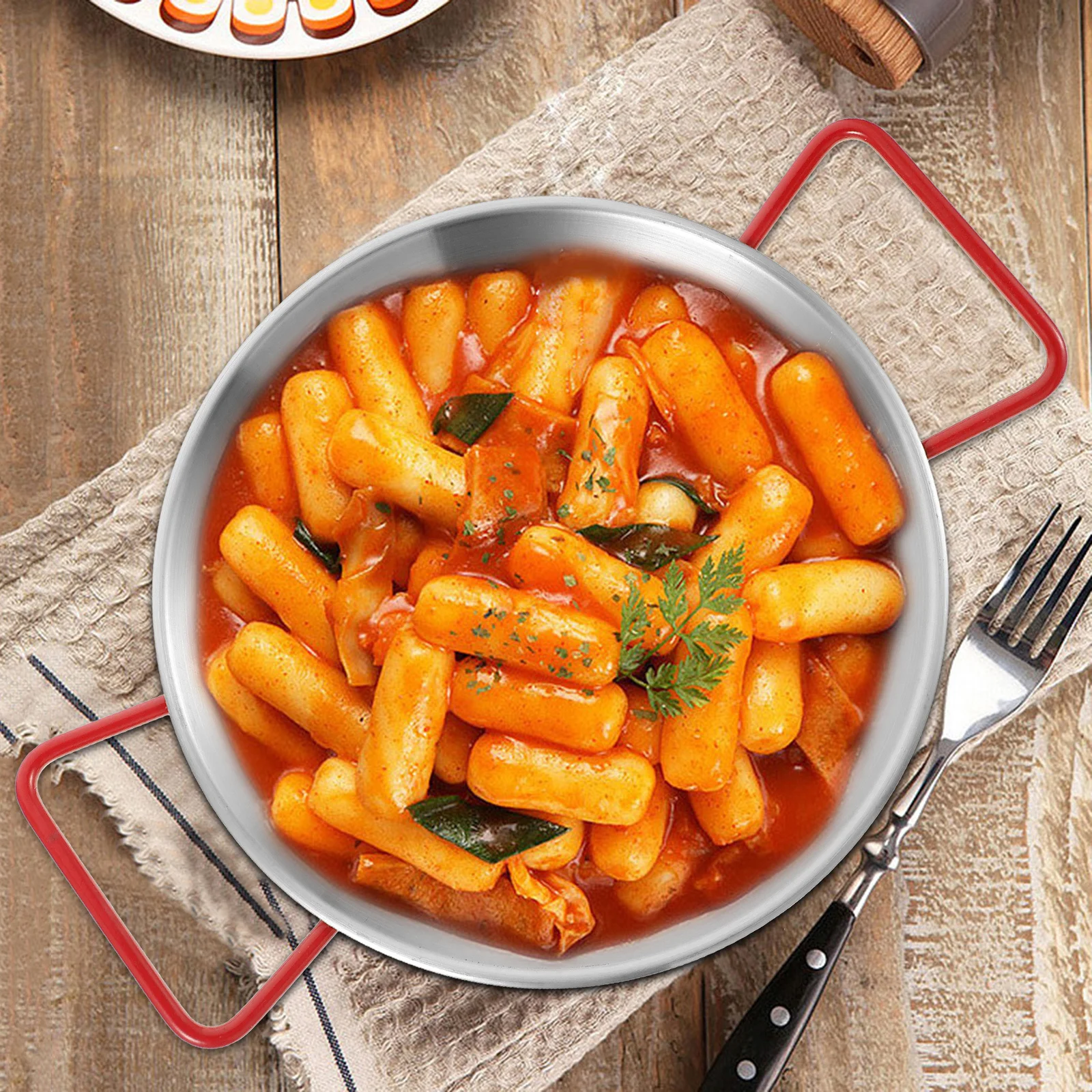 

Stainless Steel Seafood Plate Handle Serving Platter Snack Food Dish Buffet Party Stainless Steel Food Tray