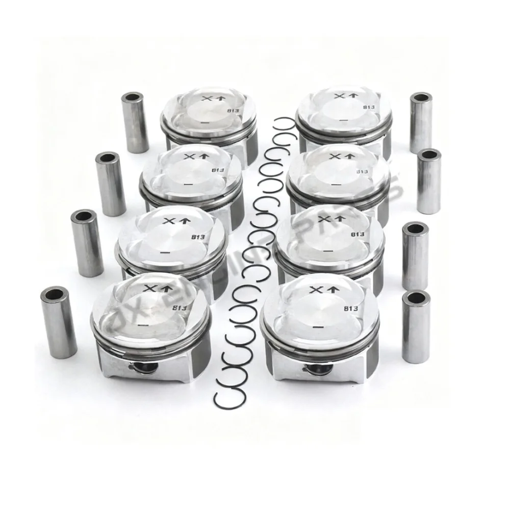 M48 Engine Piston & Piston Ring Set For Porsche 4.8 Cayenne Panamera 07-19 S GTS Turbo S 4.8L 4.8T 970 9PA M48.01 M48.02 MCF.TB