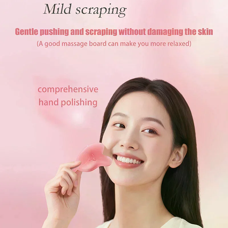 

Face Lifting Guasha Resin Scraping Massage Facial Scraper Tool Eye SPA Massage Plate Reduce Puffiness Nose Lifting Face Massager