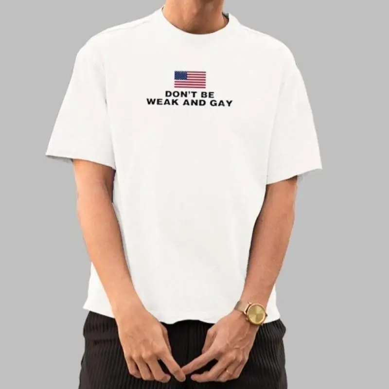 Футболка Valentina Gomez Wearing Don Äôt Be Weak And Gay, размер S 5XL, 2025 г. Футболка Valentina Gomez Wearing Don Äôt Be Weak And Gay, размер S 5XL, 2025 г.