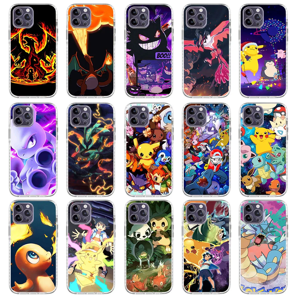 JS-94 Pokemon Soft Case For Moto E20 E30 E40 G42 G60 E6 E6S E6i E7 G30 G20 G50 G32 G23 G52 G22 Plus